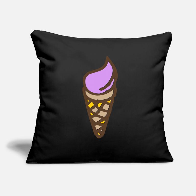 Eis - Softeis Sofakissen mit Füllung 45 x 45 cm