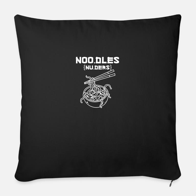Noodle Dictionary Pronounciation - Sofakissen mit Füllung 45 x 45 cm - Schwarz