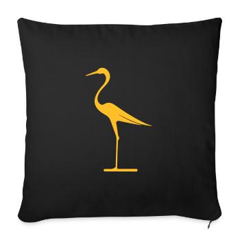 Graceful elegance - Sofa pillow with filling 45cm x 45cm - black - Front