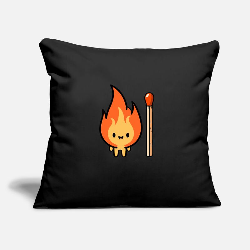 Fire Brigade Fire Devil Fire Head Match Sofa pillow with filling 45cm x 45cm