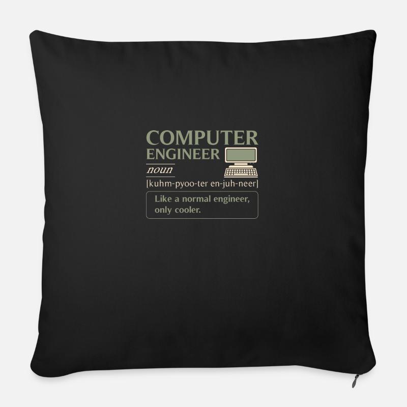 Computer Engineer definition - Sofakissen mit Füllung 45 x 45 cm - Schwarz