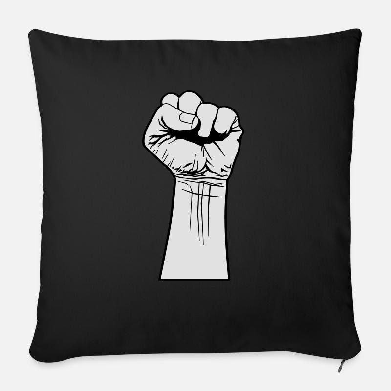 fiste - Sofakissen mit Füllung 45 x 45 cm - Schwarz