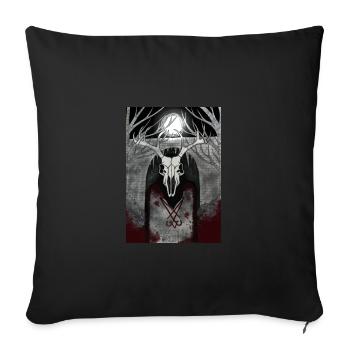 Cult of the forest - Sofa pillow with filling 45cm x 45cm - black - Front