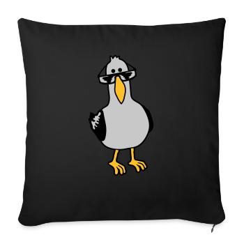 Lunettes de soleil Cool View Seagull - Coussin et housse de 45 x 45 cm - noir - Devant