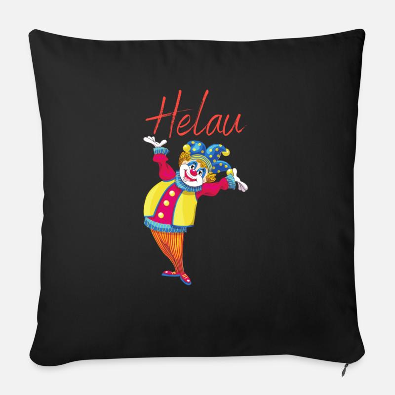Helau - Sofakissen mit Füllung 45 x 45 cm - Schwarz