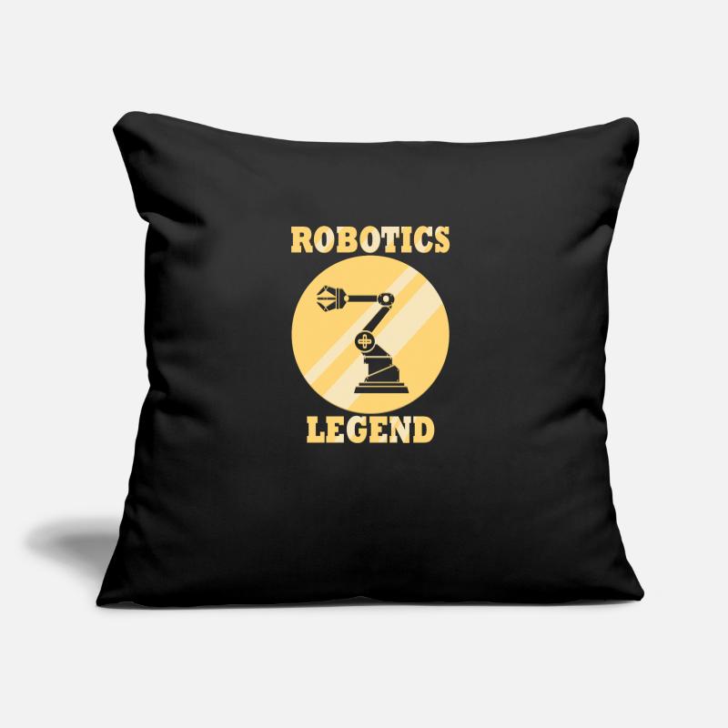 Robots Ironic Quote Engineer Robotic Sofa pillow with filling 45cm x 45cm