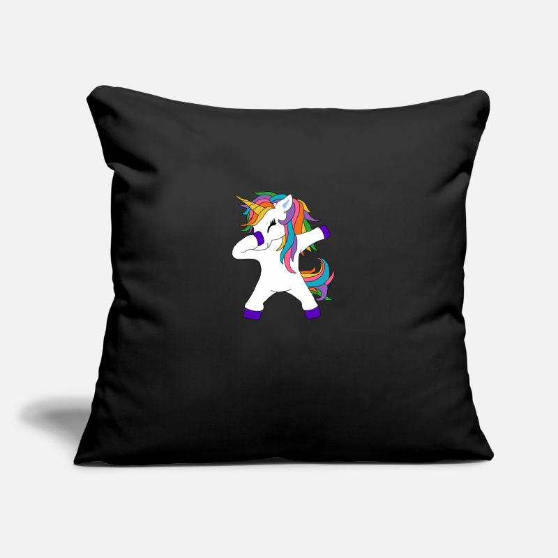 Dabbing Unicorn dabbendes Einhorn Dab Geschenkidee Sofakissen mit Füllung 45 x 45 cm