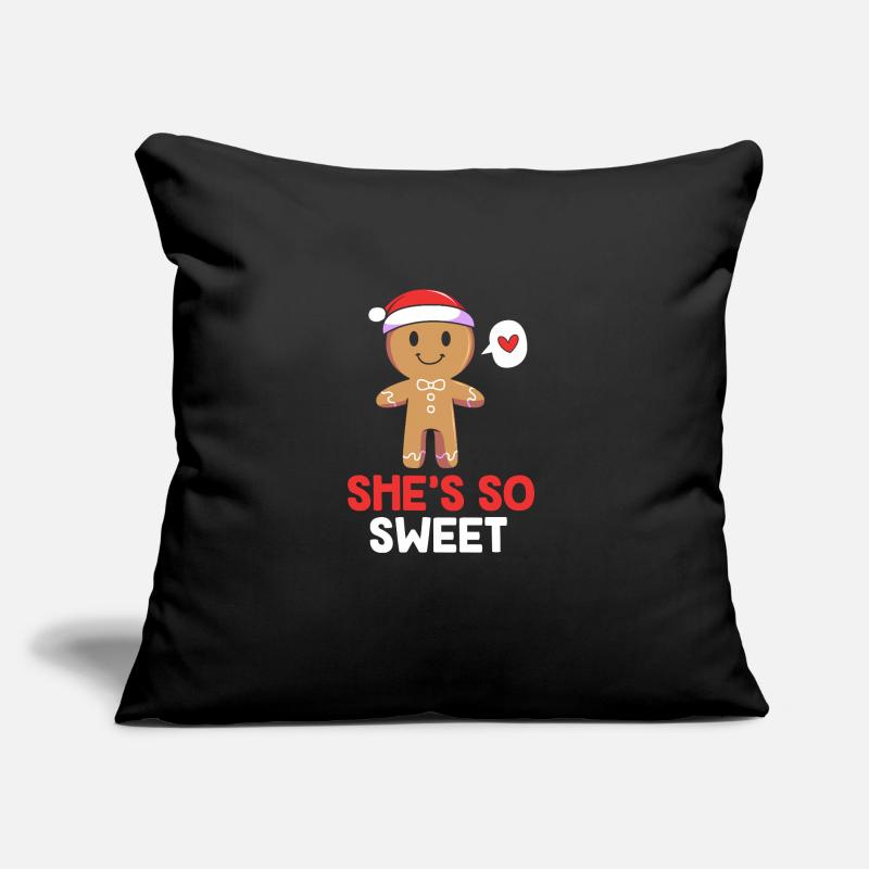 Gingerbread Man Gingerbread Heart Gingerbread Snacking Sofa pillow with filling 45cm x 45cm