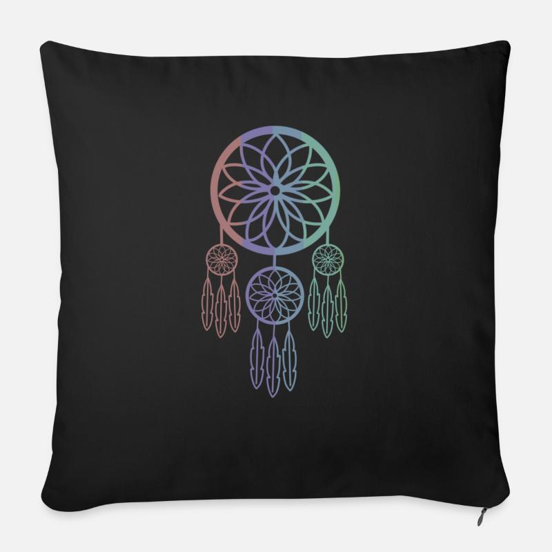 Attrape-rêves Multicolore - Coussin et housse de 45 x 45 cm - noir