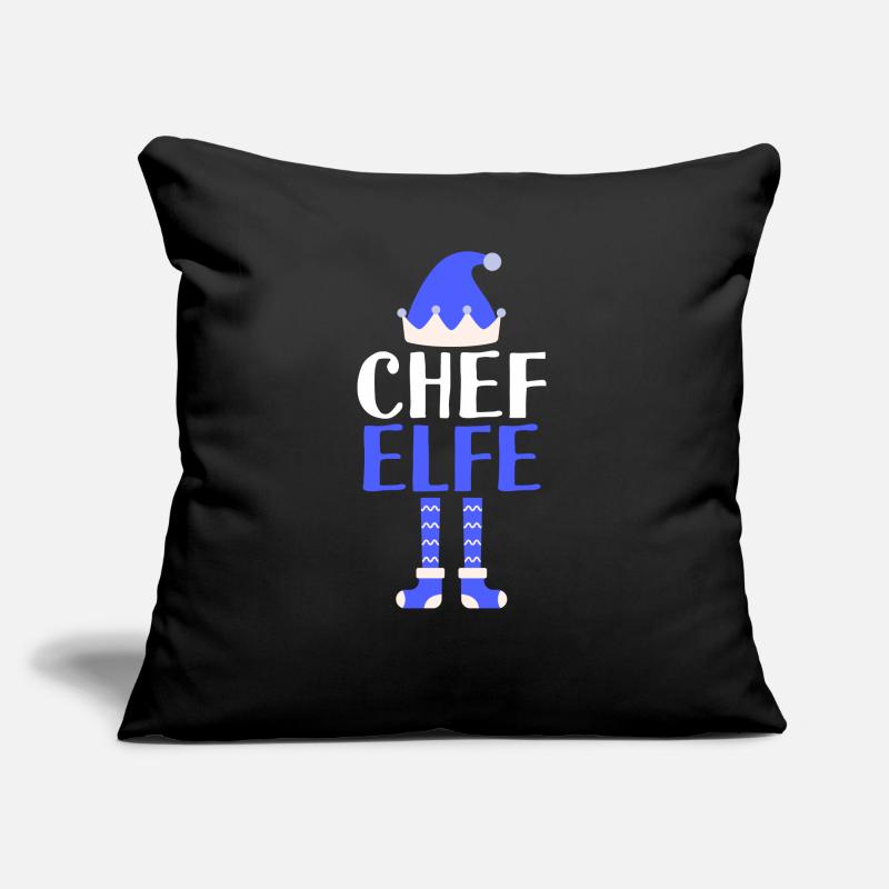 Chef Elfe Chefs Geschenk Sofakissen mit Füllung 45 x 45 cm
