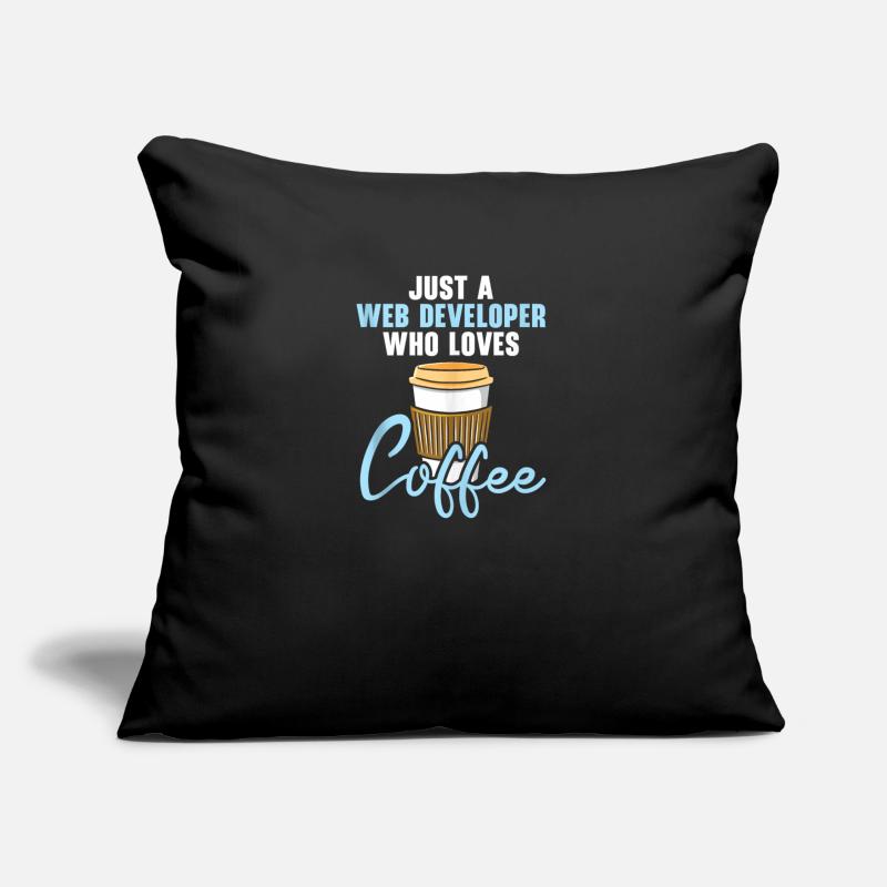 Développement de sites Web Café Programme de développement Web Coussin et housse de 45 x 45 cm