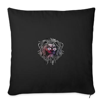 South Korea - Sofa pillow with filling 45cm x 45cm - black - Front