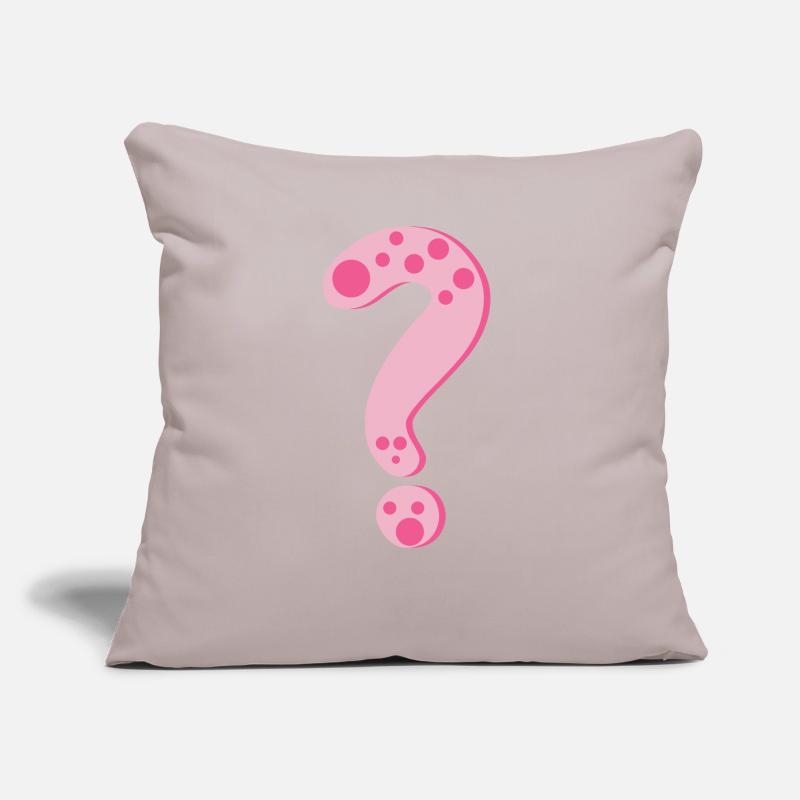 Point d'interrogation Coussin et housse de 45 x 45 cm