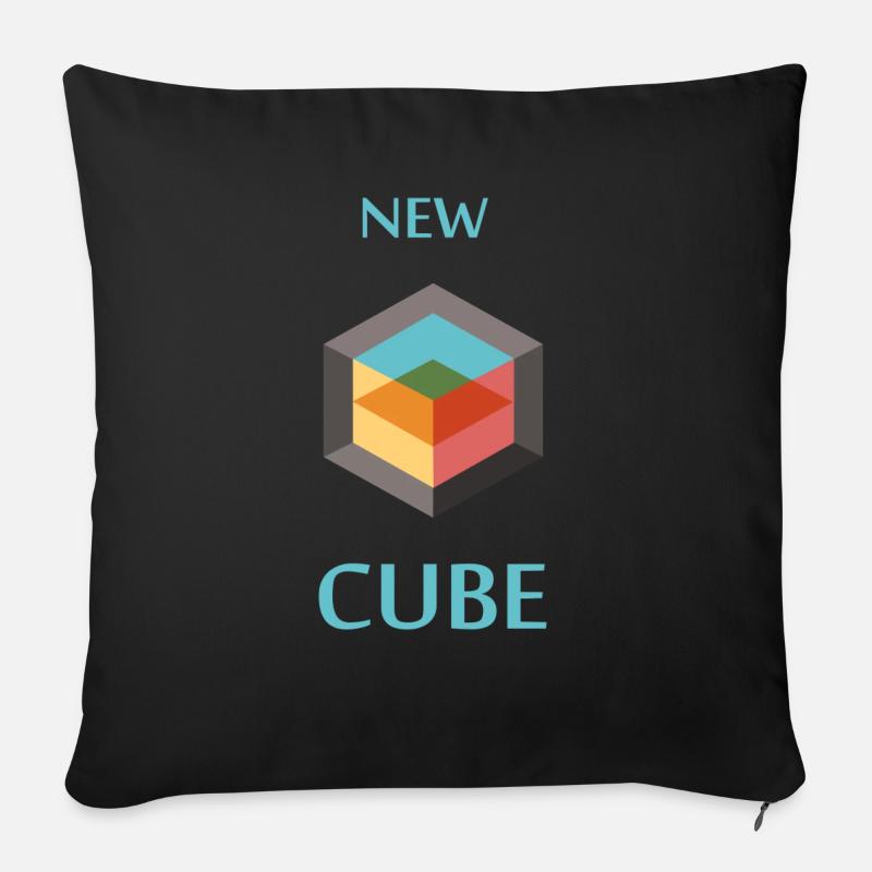 The New Cube - Coussin et housse de 45 x 45 cm - noir