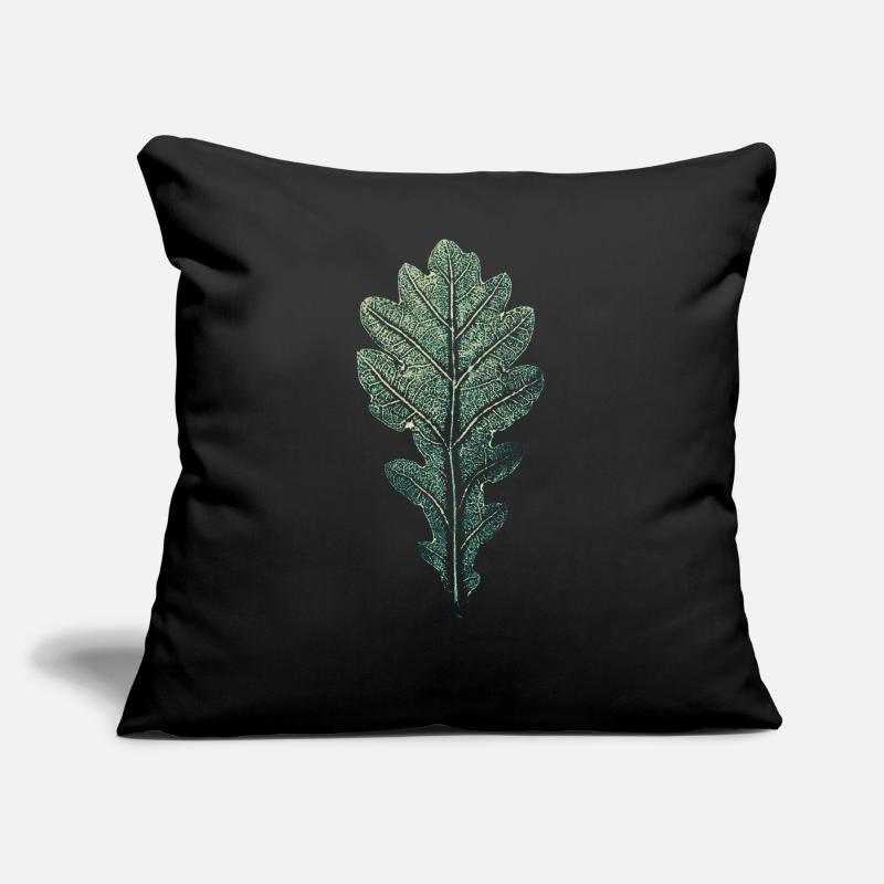 LEAF chêne / impression d'art WALD & Förster Design Coussin et housse de 45 x 45 cm