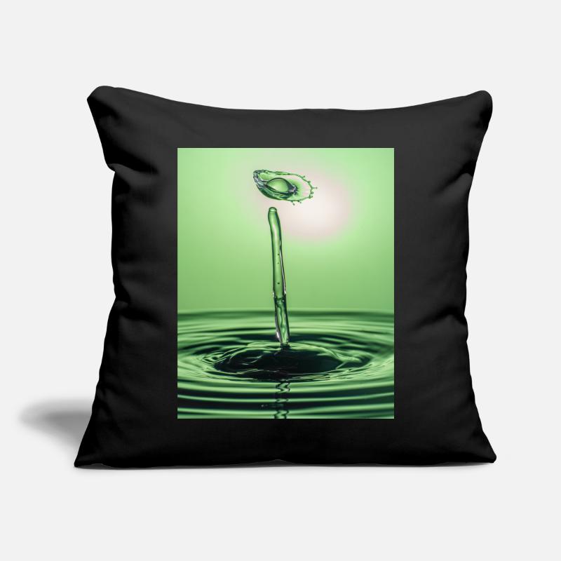 Green Liquid Abstract Sofa pillow with filling 45cm x 45cm
