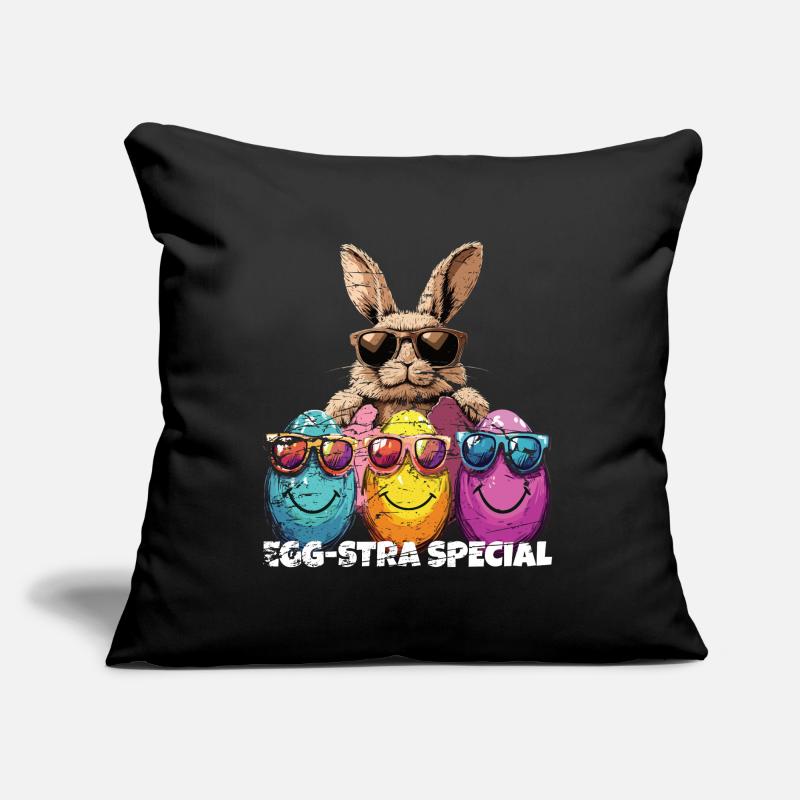 Eggstra Special Funny Easter Bunny Easter Sofa pillow with filling 45cm x 45cm