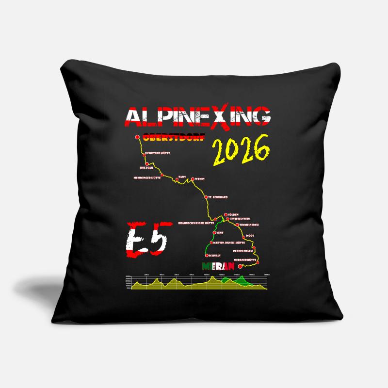 E5 Oberstdorf Merano 2026 Sofa pillow with filling 45cm x 45cm