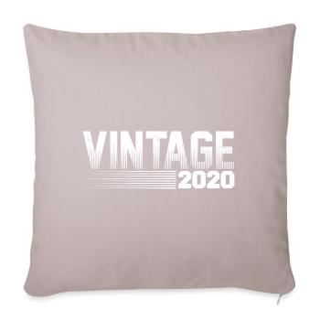 Vintage 2020 Birthday Retro 2020 - Sofa pillow with filling 45cm x 45cm - light taupe - Front