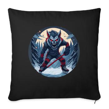 Creepy Halloween Party Costume Werewolf - Sofa pillow with filling 45cm x 45cm - black - Front