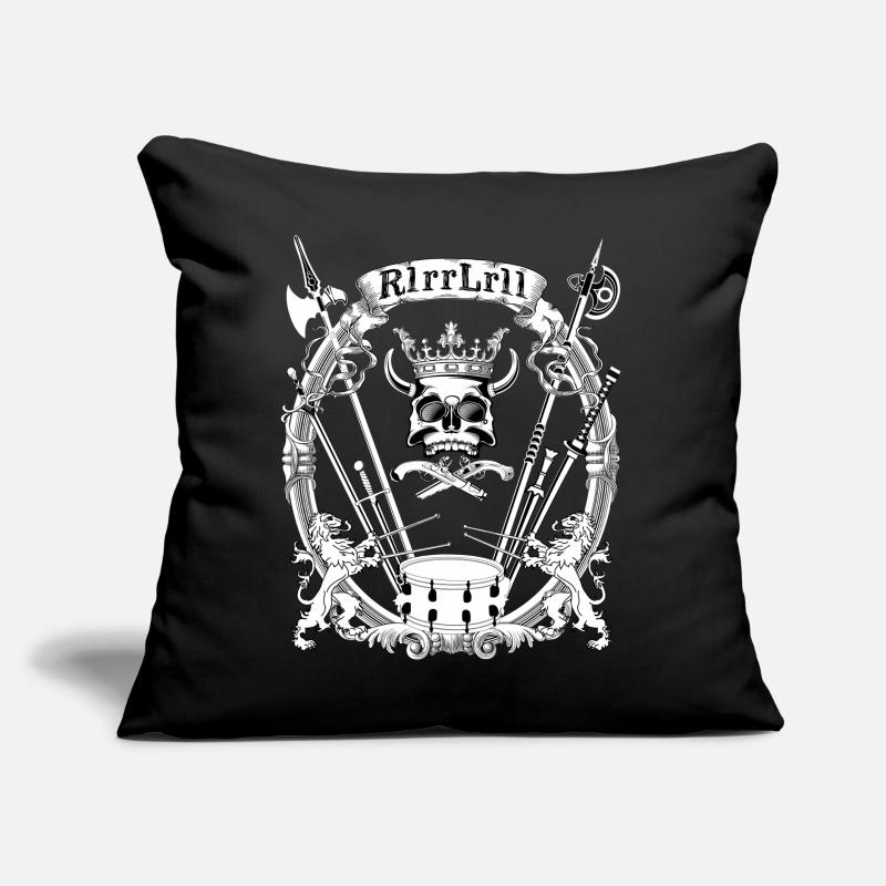 Batteur batteur drummer Paradiddle Coussin et housse de 45 x 45 cm