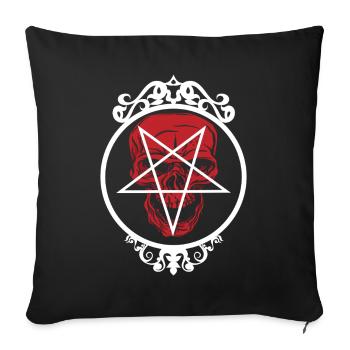 Pentaskull - Sofa pillow with filling 45cm x 45cm - black - Front