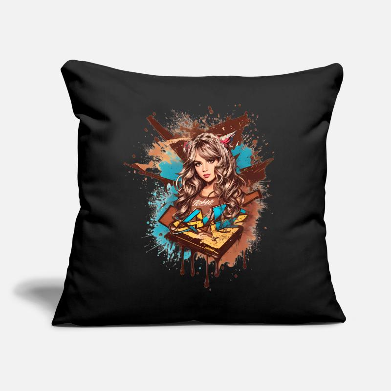 Dame douce Coussin et housse de 45 x 45 cm