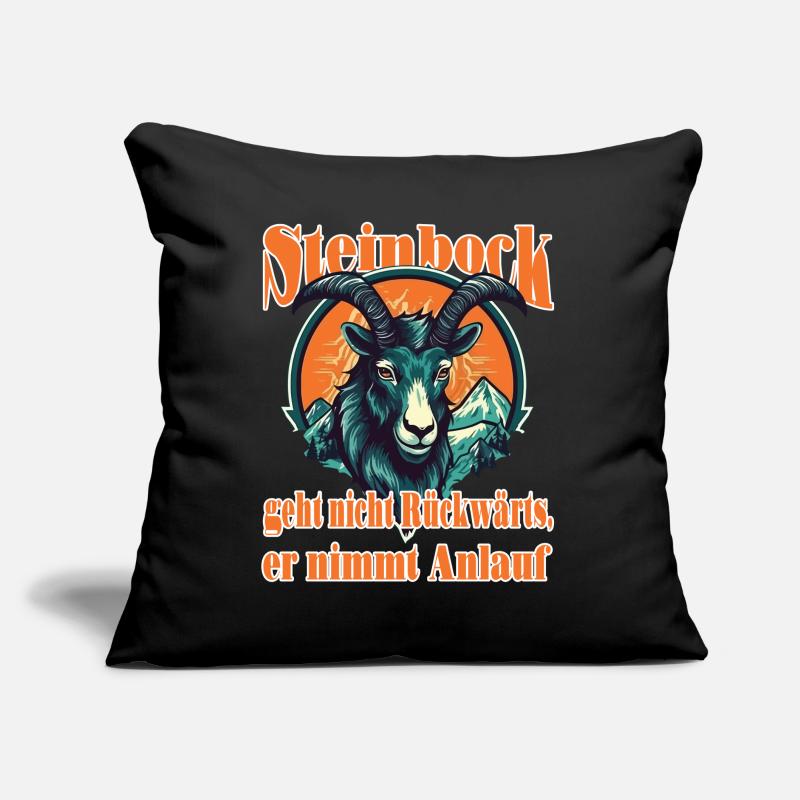 Geburtstag Steinbock Sternzeichen Spruch Sofakissen mit Füllung 45 x 45 cm