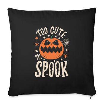 Too Cute To Spook, Pumpkin Perfection - Sofa pillow with filling 45cm x 45cm - black - Front