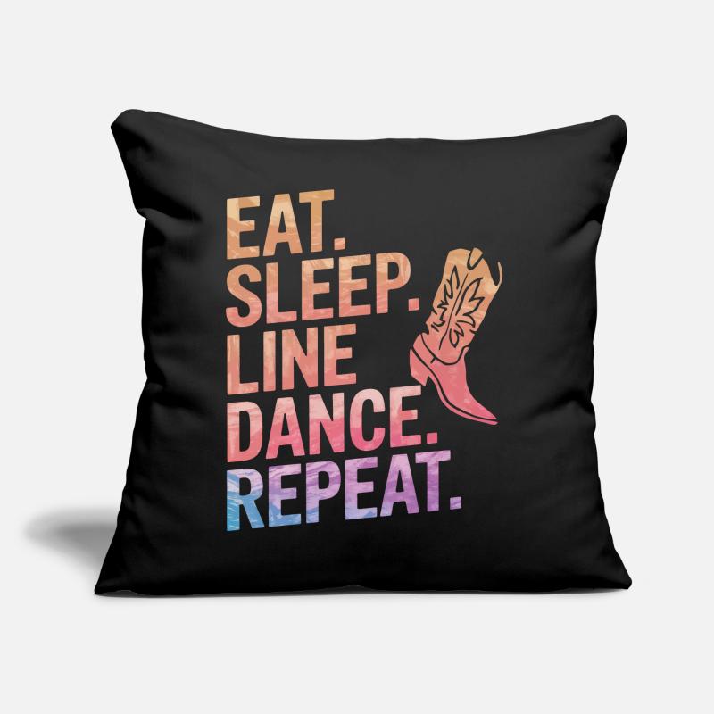 Line Dancing Dancing Dancers Sofa pillow with filling 45cm x 45cm