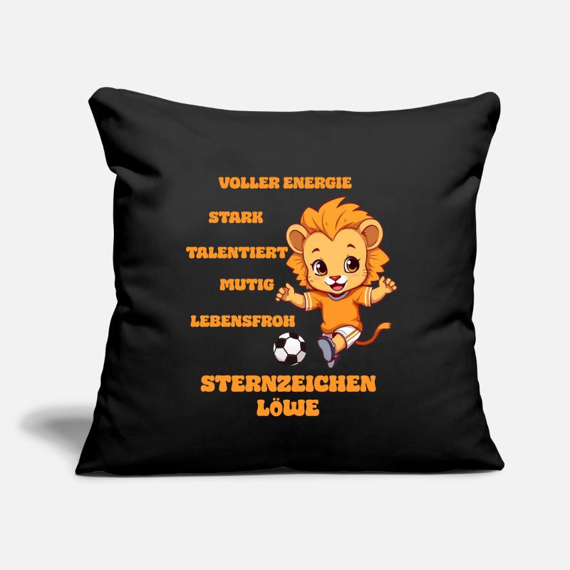 Fußball Sternzeichen Löwe Eigenschaften Kinder Sofakissen mit Füllung 45 x 45 cm