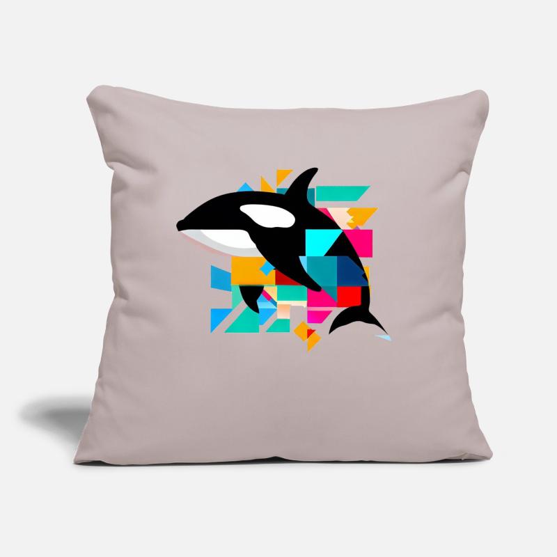 Orca Sofakissen mit Füllung 45 x 45 cm