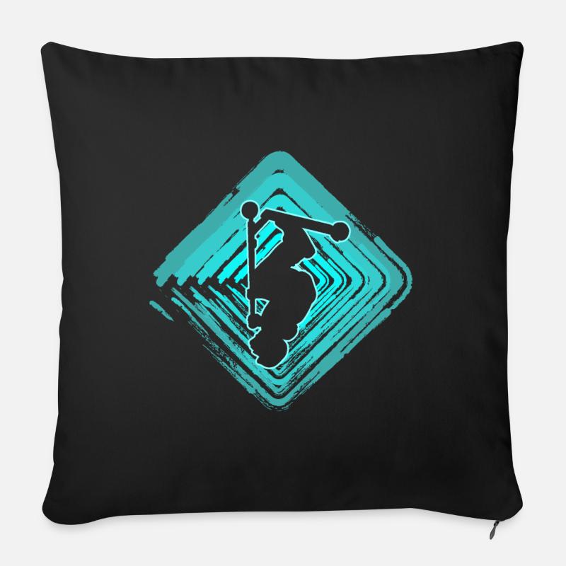 stunt scooter trick scooter - Sofa pillow with filling 45cm x 45cm - black