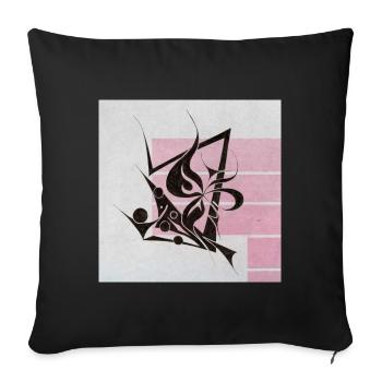 Juettner TribalArt No 105 02 - Sofakissen mit Füllung 45 x 45 cm - Schwarz - Vorne