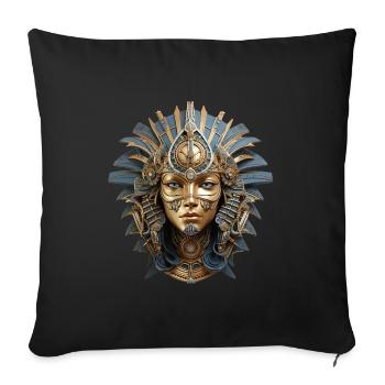 Osiris, god of the underworld and rebirth - Sofa pillow with filling 45cm x 45cm - black - Front