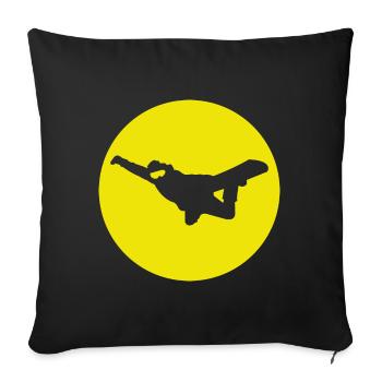 Snowboard Method Air - Sofakissen mit Füllung 45 x 45 cm - Schwarz - Vorne