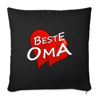 Best Granny - Sofa pillow with filling 45cm x 45cm - black - Front