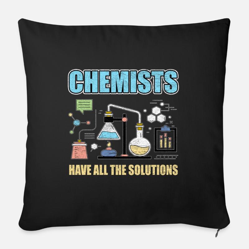 Laboratoire Éprouve - Coussin et housse de 45 x 45 cm - noir