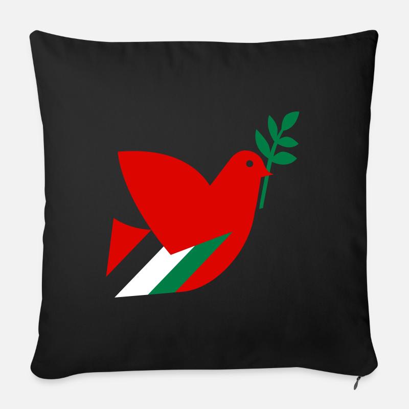 Palestine Libre - Coussin et housse de 45 x 45 cm - noir