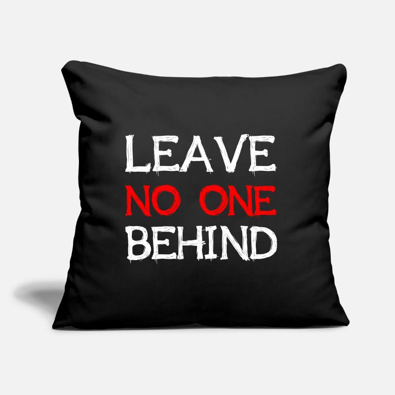 Leave No One Behind Refugees Welcome Geschenkidee Sofakissen mit Füllung 45 x 45 cm