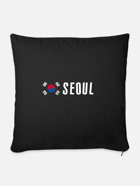 Seoul - Sofakissen mit Füllung 45 x 45 cm - Schwarz
