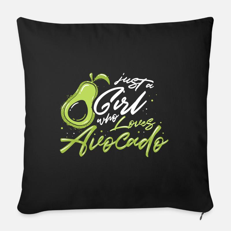 Avocado - Sofakissen mit Füllung 45 x 45 cm - Schwarz