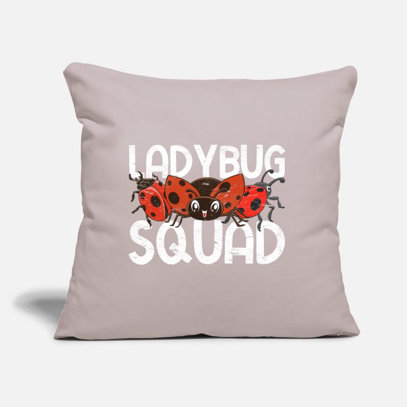 Ladybug Squad Drôle cadeau Ladybug Coussin et housse de 45 x 45 cm