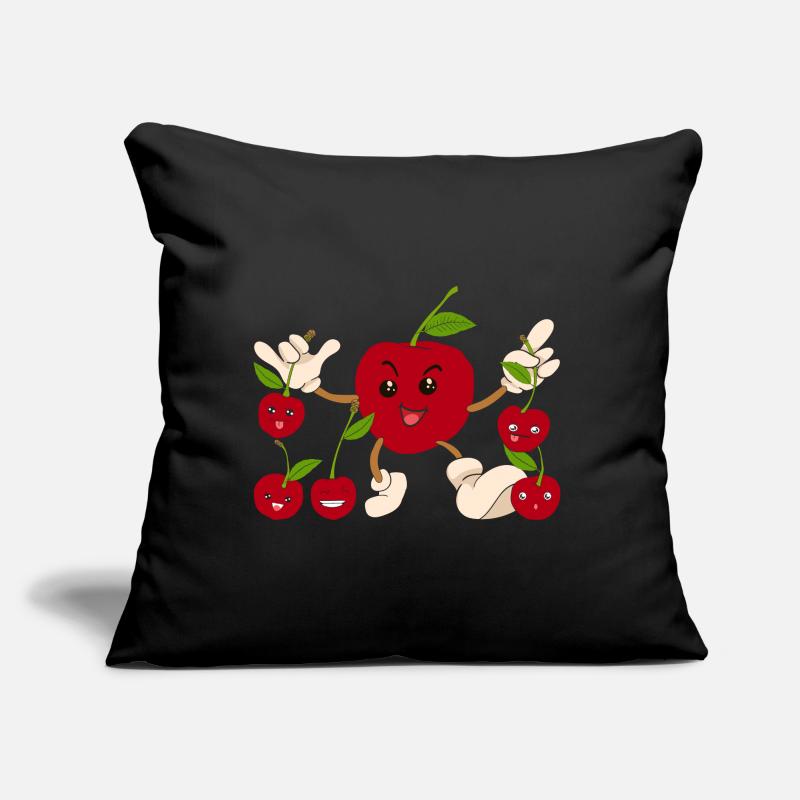 Fruit Cherries Summer Fruit Gift Cherry Sofa pillow with filling 45cm x 45cm
