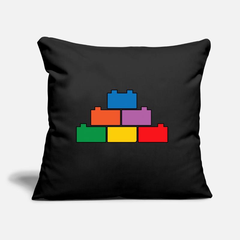 Constructeur de briques Jouets Blocs Blocs de serrage Briques Coussin et housse de 45 x 45 cm