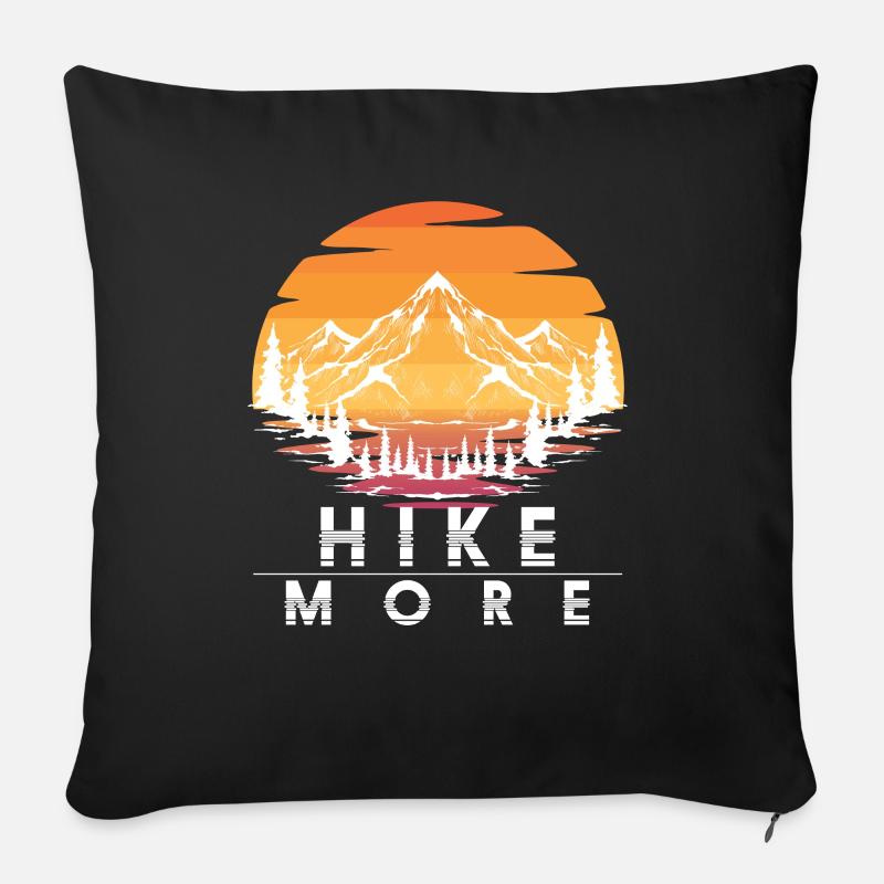 Bergsteiger Geschenk Wanderer Wandern - Sofakissen mit Füllung 45 x 45 cm - Schwarz