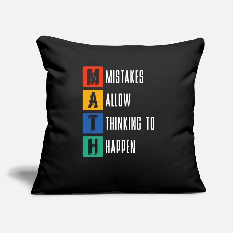 Mathématiques Sciences naturelles Nerd cadeau de maths Coussin et housse de 45 x 45 cm