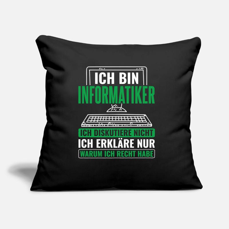 Informatik Informatiker Programmierer Sofakissen mit Füllung 45 x 45 cm