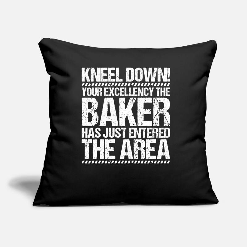 Baker Baking Baker Bakery Baking Sofa pillow with filling 45cm x 45cm