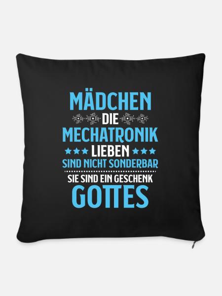 Mechatroniker Mechatronik Mechatronics Engineer - Sofakissen mit Füllung 45 x 45 cm - Schwarz